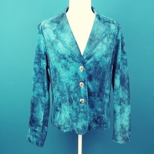 💧 R.Q.T. Tie Dye Corduroy Jacket / Blazer